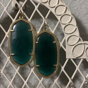 Kendra Scott Sophia green earrings